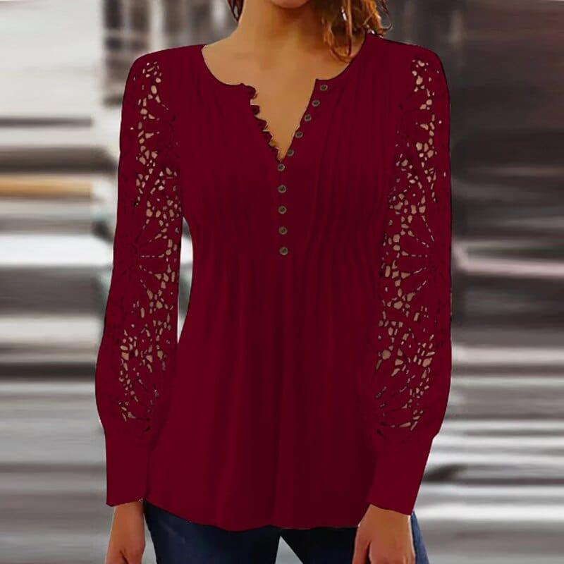 Yevgeniya | Elegante Bluse mit langen Ärmeln