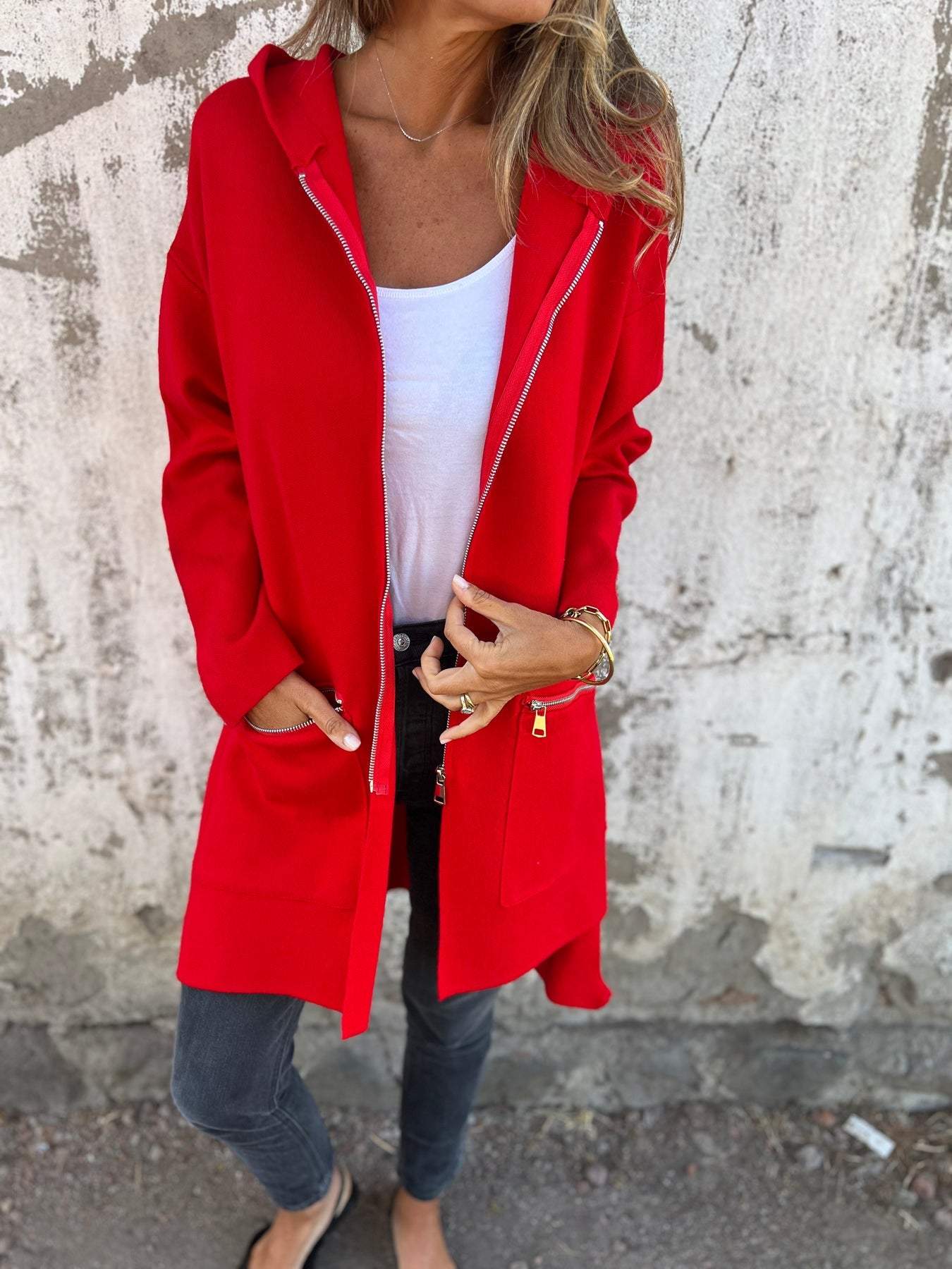 Stark™ | Gemütliche Kapuzenjacke mit Reißverschluss