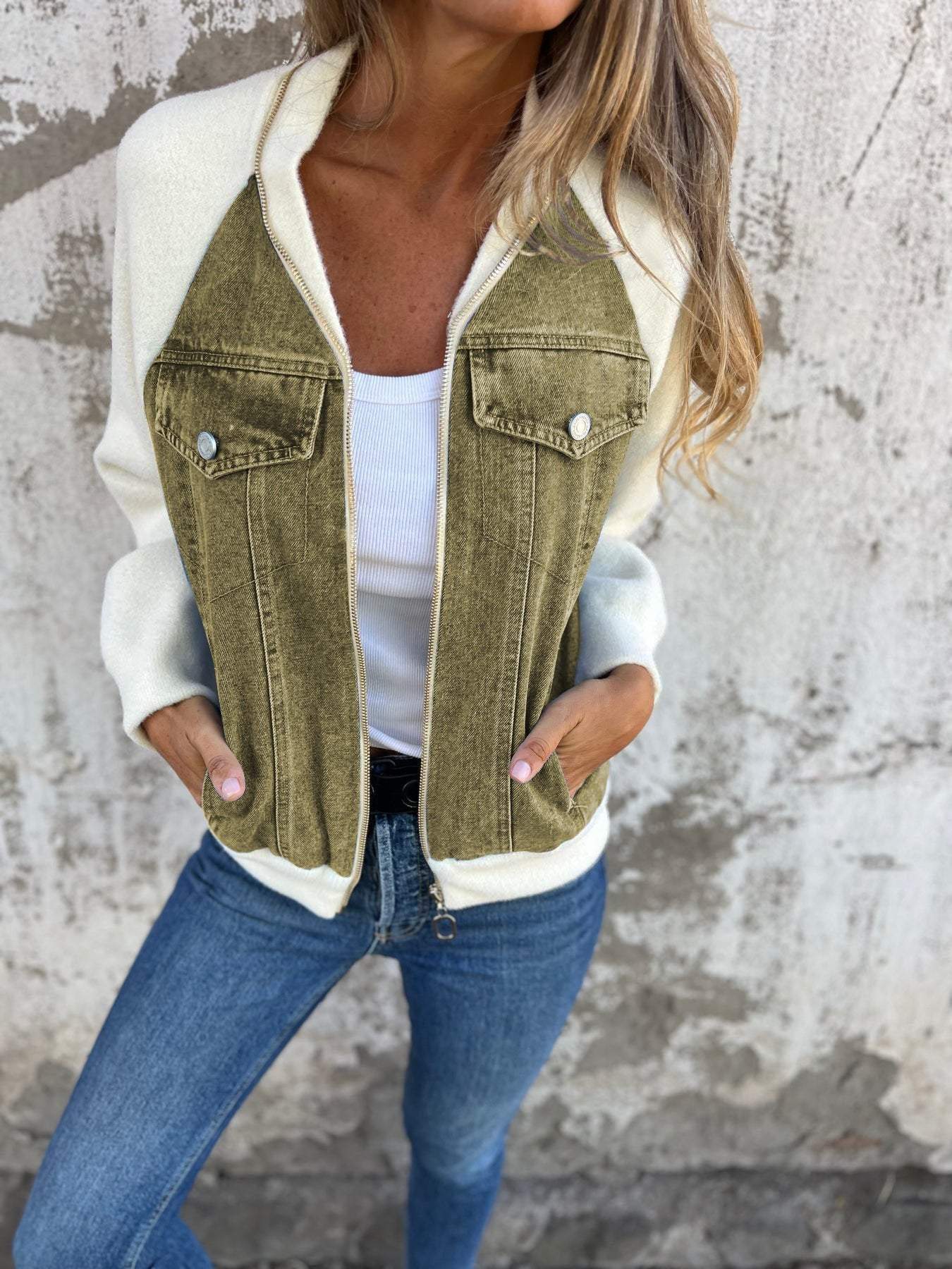 OLIVA™ - Moderne Jacke mit Jeans