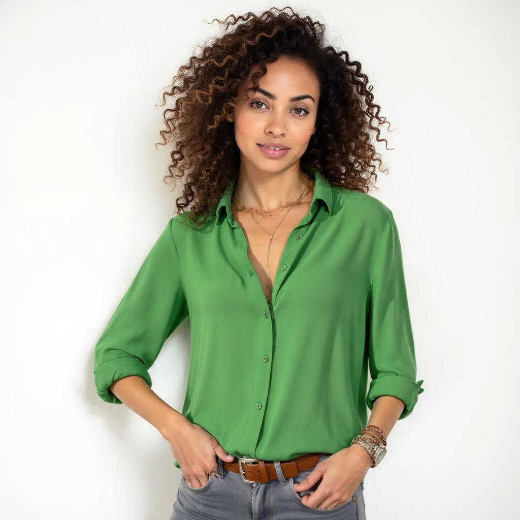 Elegante Langarmbluse für Büro und Freizeit – Sophie