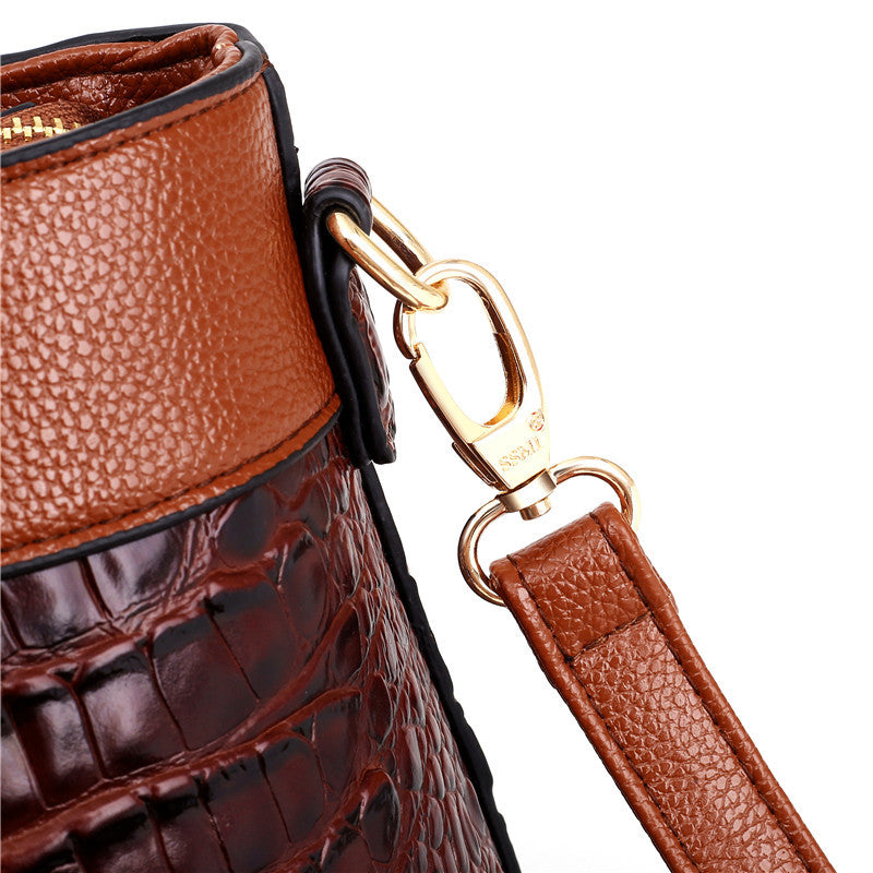 Hanna™ - Stilvolle Krokodilledertasche mit handgefertigten Details