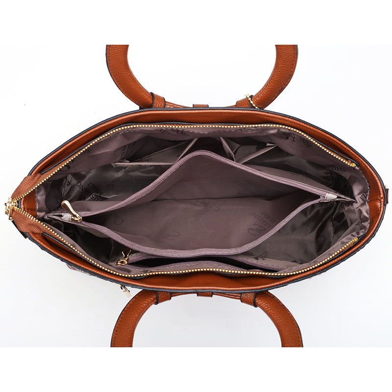 Hanna™ - Stilvolle Krokodilledertasche mit handgefertigten Details