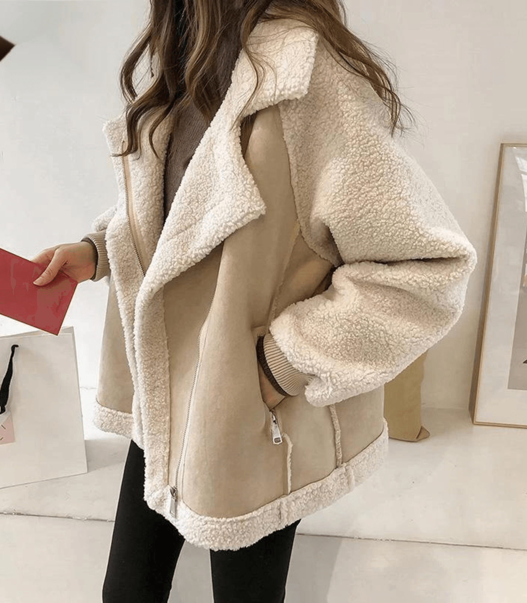 Teddyjacke für Frauen in Übergröße