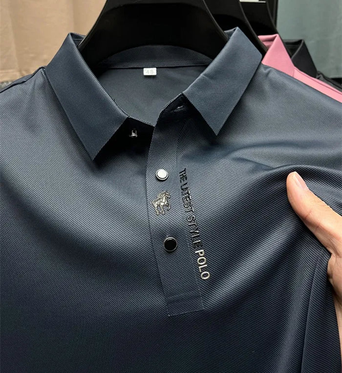 Muscle Fit Polo Herren Elegant Zeitlos Modern – Fabio