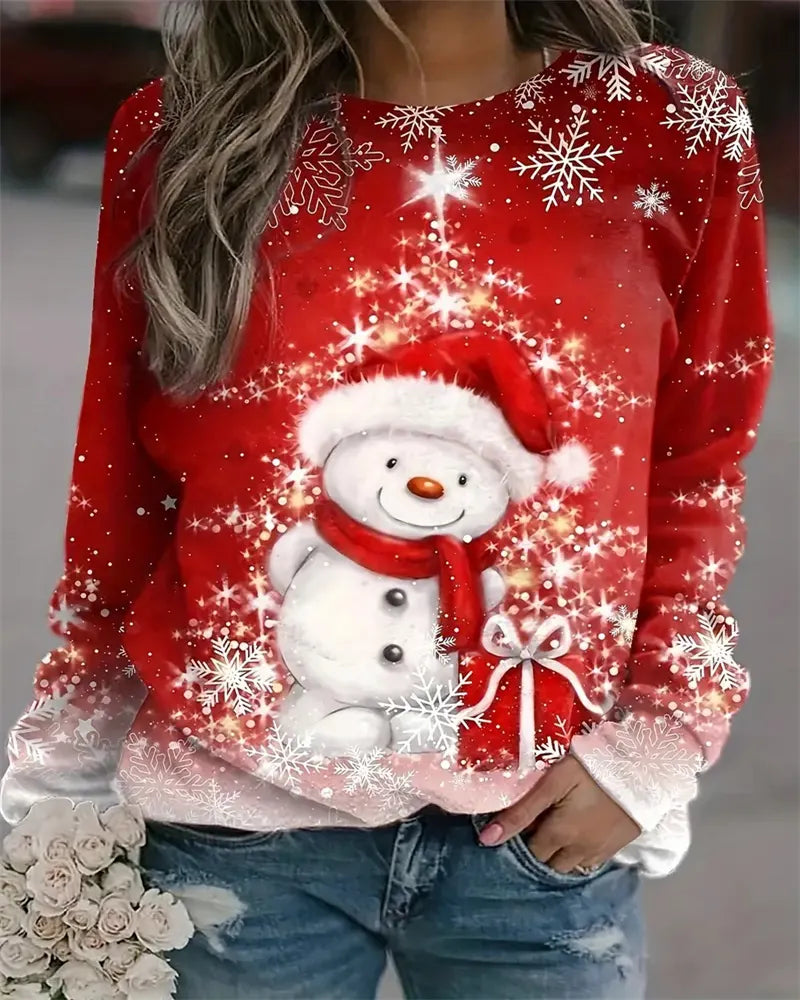 Weihnachtlicher Winterpullover für Damen